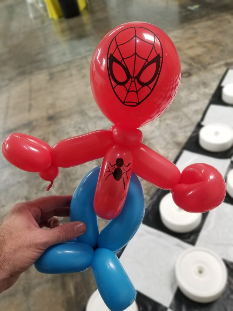 Elite Balloon - Spiderman birthday party magician